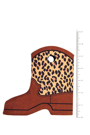 Leopard Print Boot Shape Bottle Cooler