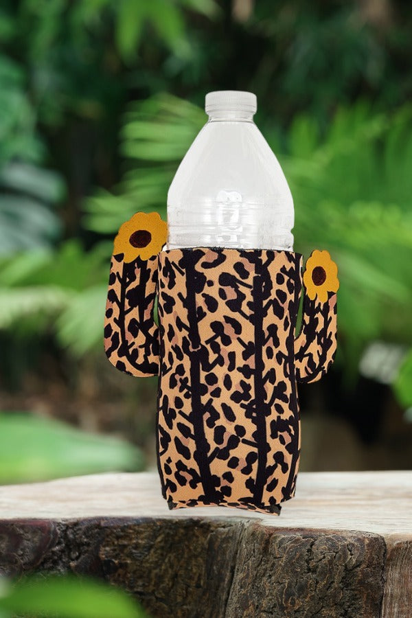 Sunflower Animal Print Drink Sleeve