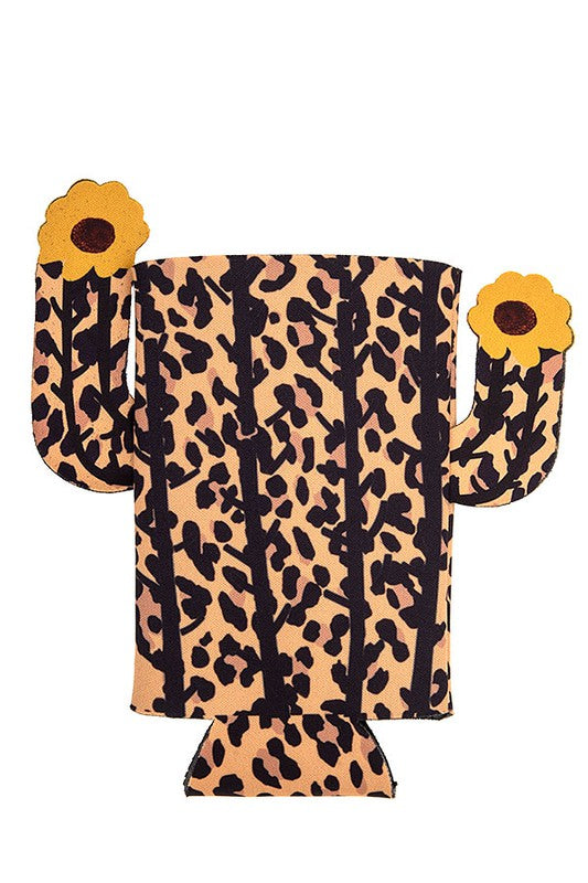 Sunflower Animal Print Drink Sleeve