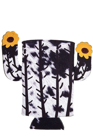 Cow Pattern Sunflower Pattern Bottle Cooler