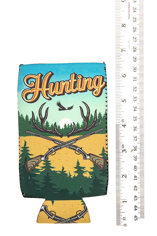 Hunting Print Bottle Cooler