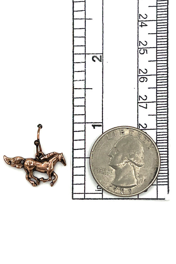 Western Horse Pendant Necklace Set