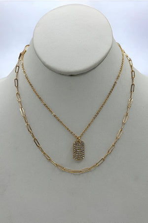 Layered Pendant Necklace Set