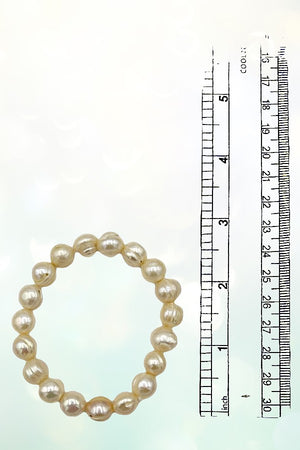 LARGE FRESHWATER PEARL STRETCH BRACELET