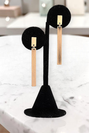 BAR DROP POST EARRING