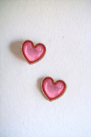 Heart Framed Post Earring