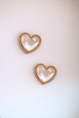 Heart Framed Post Earring