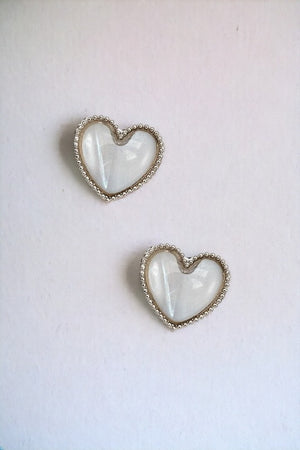 Heart Framed Post Earring