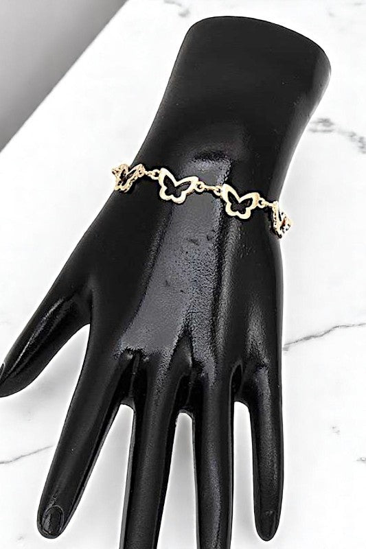 BUTTERFLY LINK CHAIN BRACELET