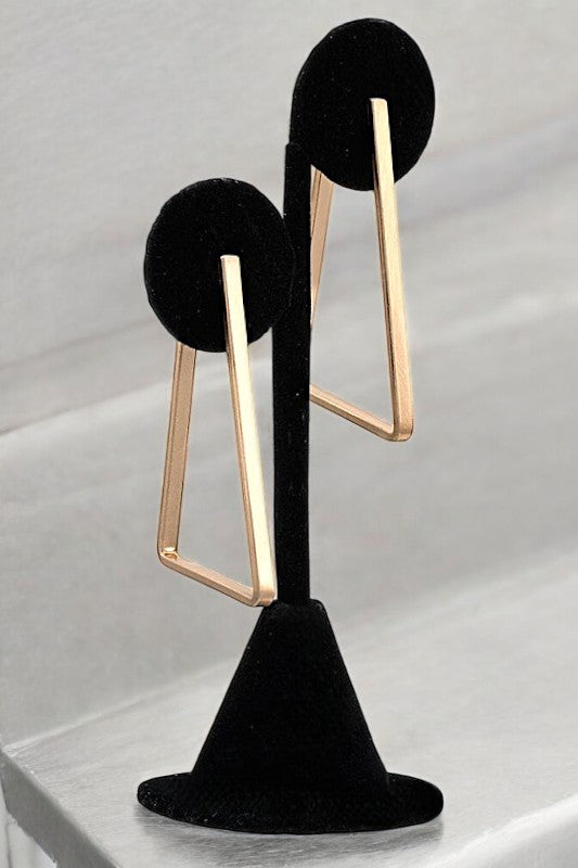 SEMI TRAPEZOID DROP EARRING