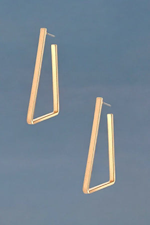 SEMI TRAPEZOID DROP EARRING