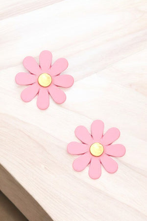 CLAY FLORAL POST FASHION EARRING