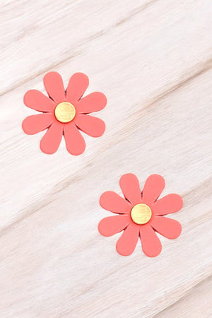 CLAY FLORAL POST FASHION EARRING