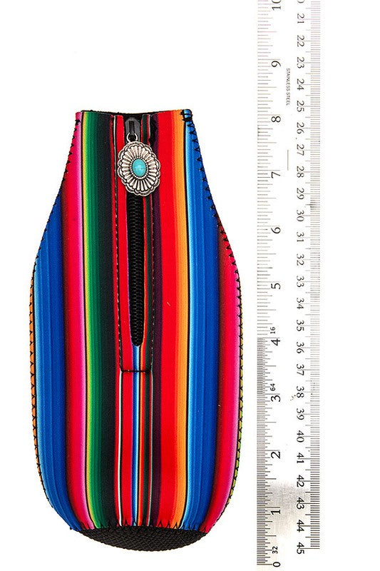 Serape Print Zipper Drink Sleeve