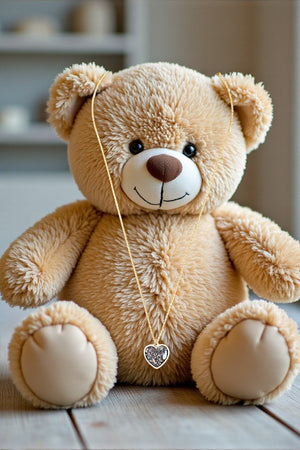 GENUINE ABALONE STONE HEART PENDANT NECKLACE