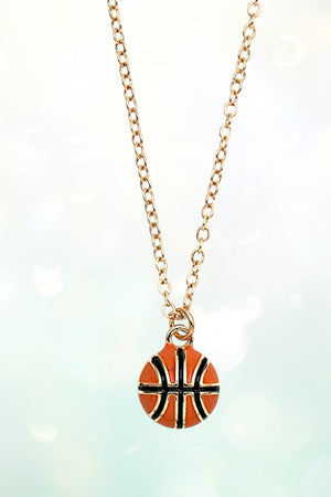 BASKETBALL PENDANT NECKLACE