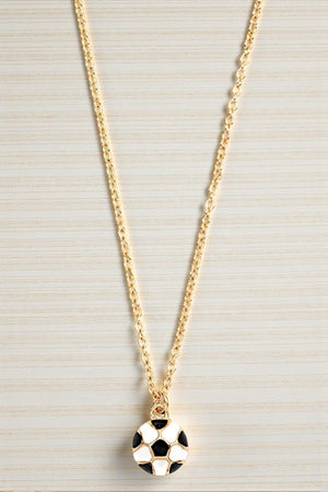 SOCCER BALL PENDANT NECKLACE