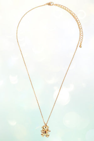 TEDDY BEAR PENDANT NECKLACE
