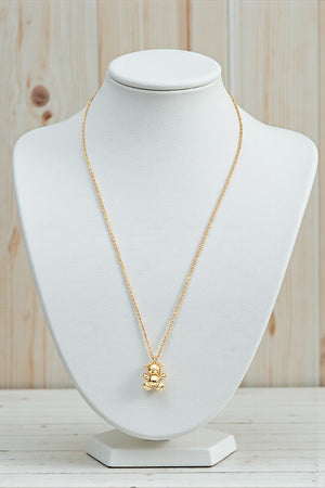 TEDDY BEAR PENDANT NECKLACE
