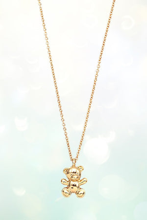 TEDDY BEAR PENDANT NECKLACE