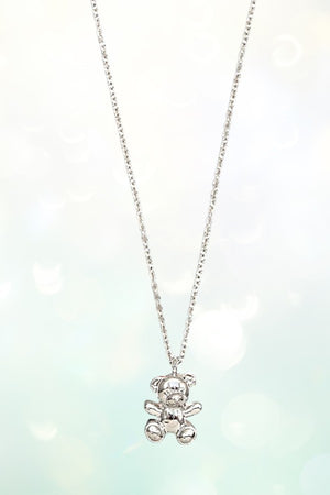 TEDDY BEAR PENDANT NECKLACE