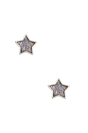 GENUINE ABALONE STAR POST EARRING