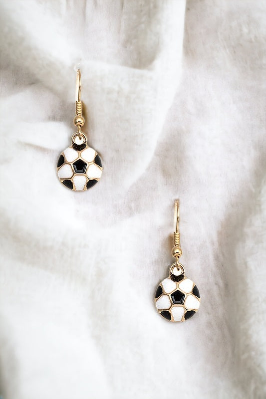 Soccer Dangle Earring