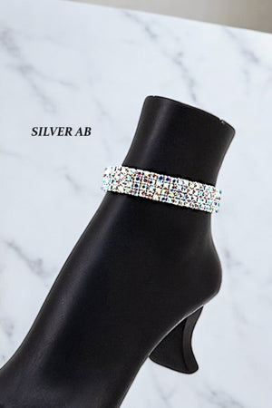 MULTI STACK RHINESTONE PAVE ANKLET