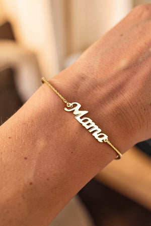 MAMA CHARM LINK CHAIN BRACELET