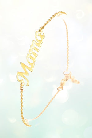 MAMA CHARM LINK CHAIN BRACELET