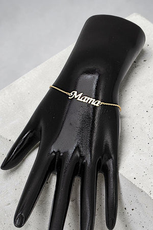 MAMA CHARM LINK CHAIN BRACELET