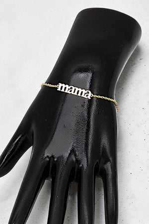 MAMA CHARM LINK CHAIN BRACELET