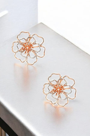 FLORAL CUT OUT POST EARRING