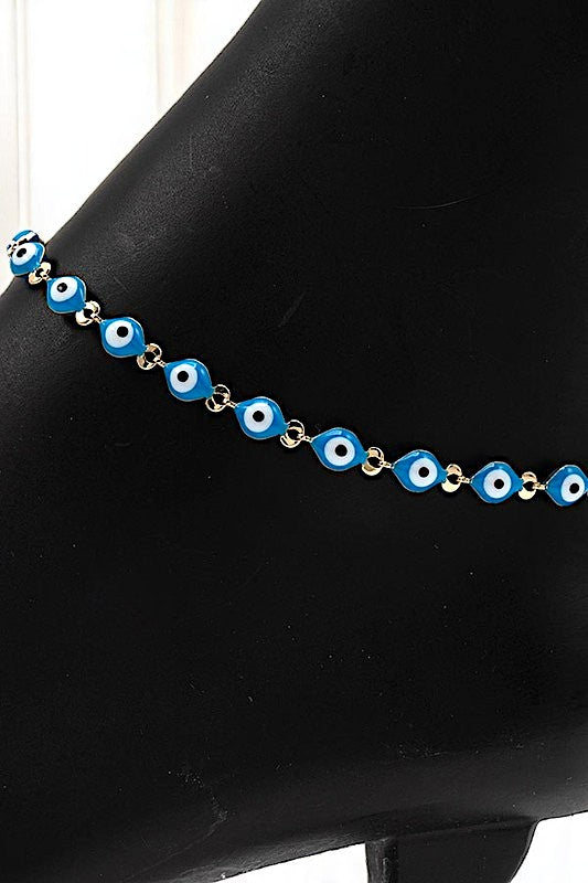 EVIL EYE LINK ANKLET