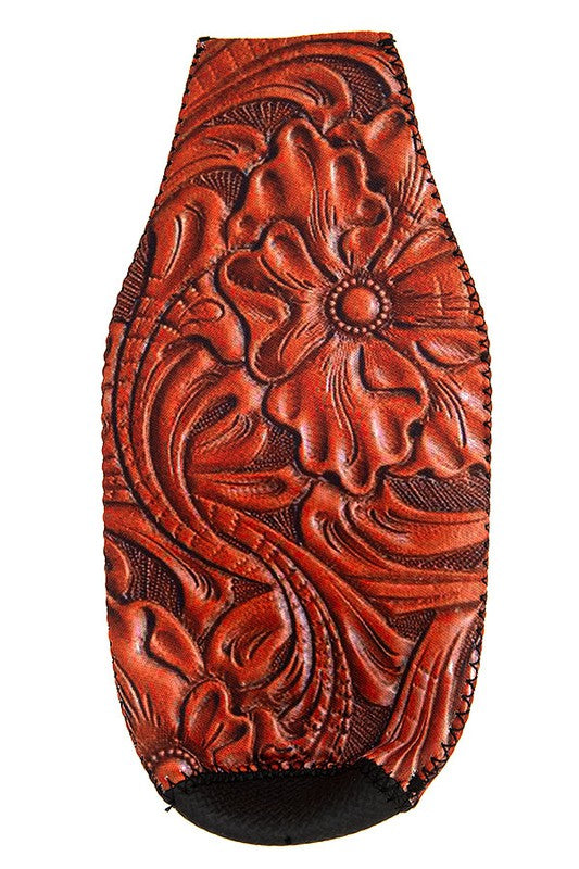 Floral Detail Paisley Zipper Drink Sleeve