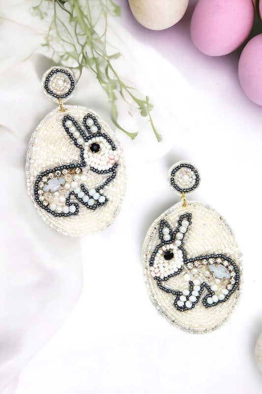 Easter Bunny Dangle Earring