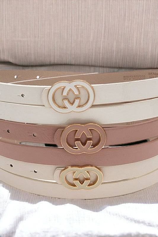 3 in 1 Pastel Fashion Belt Set