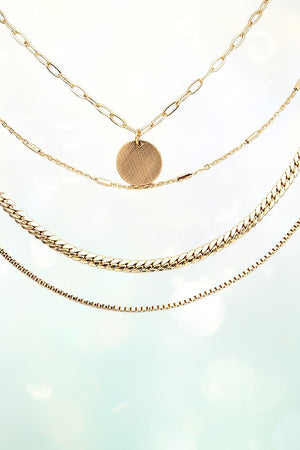 MULTI MIX CHAIN LAYERED NECKLACE SET