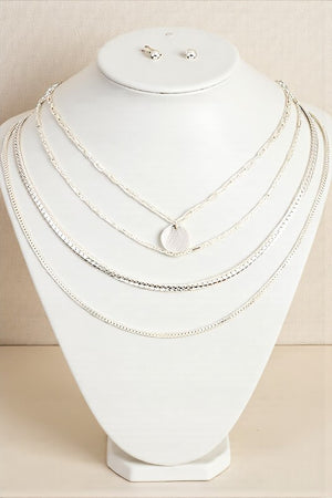 MULTI MIX CHAIN LAYERED NECKLACE SET