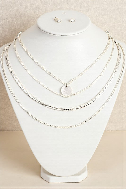 MULTI MIX CHAIN LAYERED NECKLACE SET
