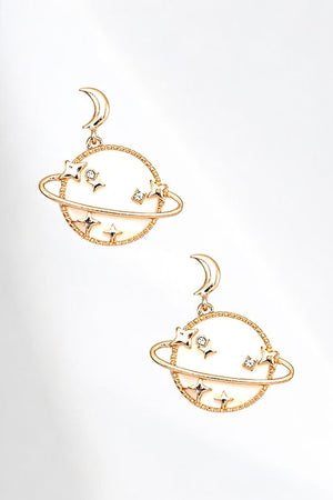 PLANET MOON STAR ACCENT DANGLE EARRING