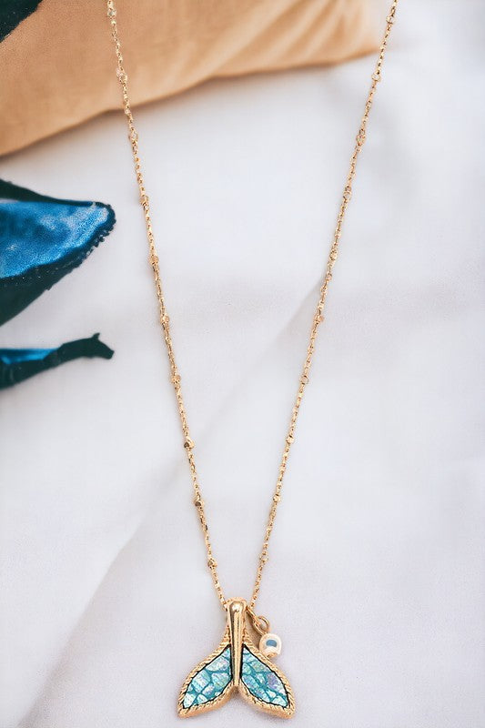 Mermaid Tail Pendant Necklace