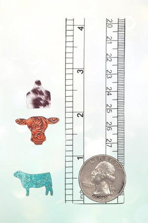 MIX PATTERN FARM ANIMAL POST EARRING