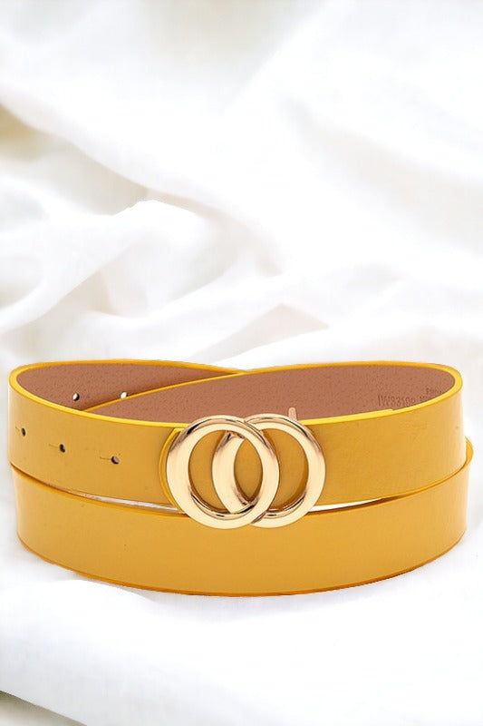 Faux Leather Infinity Buckle