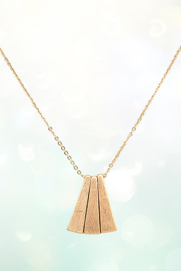 TRIPLE LINK PENDANT NECKLACE SET