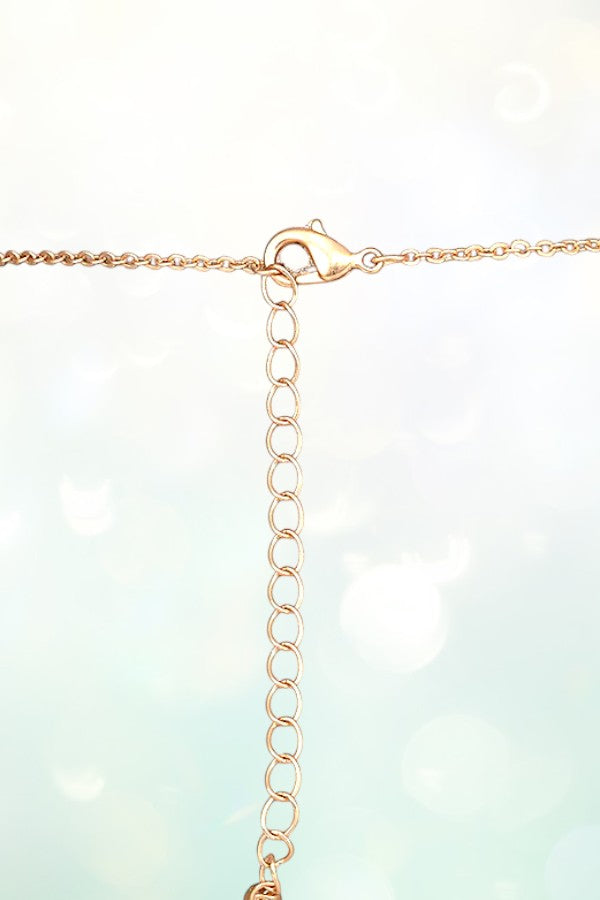 DOUBLE GEM PENDANT NECKLACE SET