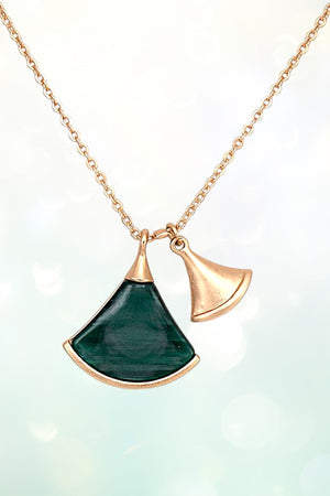 DOUBLE GEM PENDANT NECKLACE SET