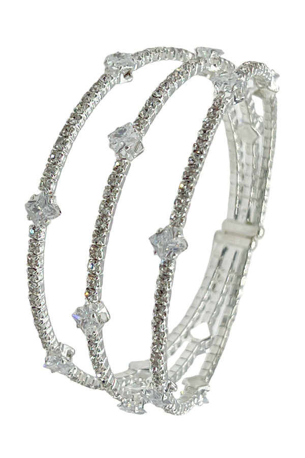 Crystal Gem Multi Flex Bracelet