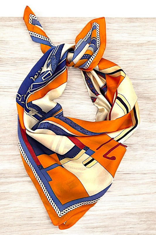 Mix Print Fashion Square Scarf