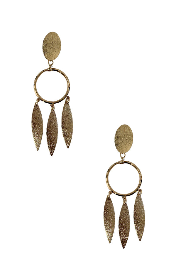 Textured Dangling Earring